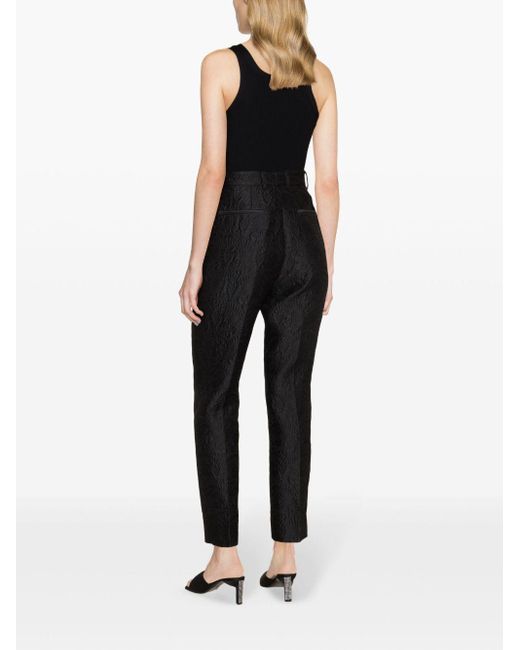 Pantaloni sartoriali con effetto jacquard di Dolce & Gabbana in Black