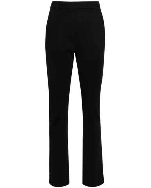 Sportmax Black Pontida Straight-Leg Tailored Trousers