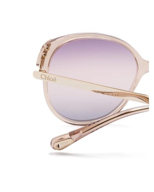 Chloé Pink Oversize-Frame Sunglasses