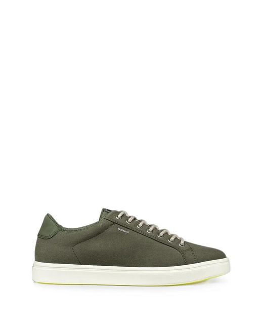 Geox Green Baltmoore Lace-Up Sneakers for men