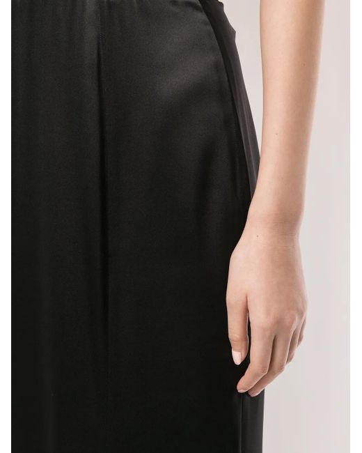 Dolce & Gabbana Black Satin Evening Gown