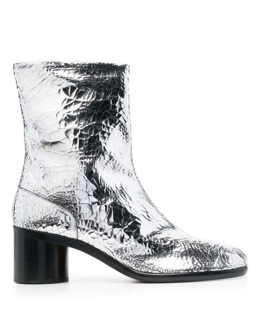 Maison Margiela White Tabi Broken Mirror Boots for men