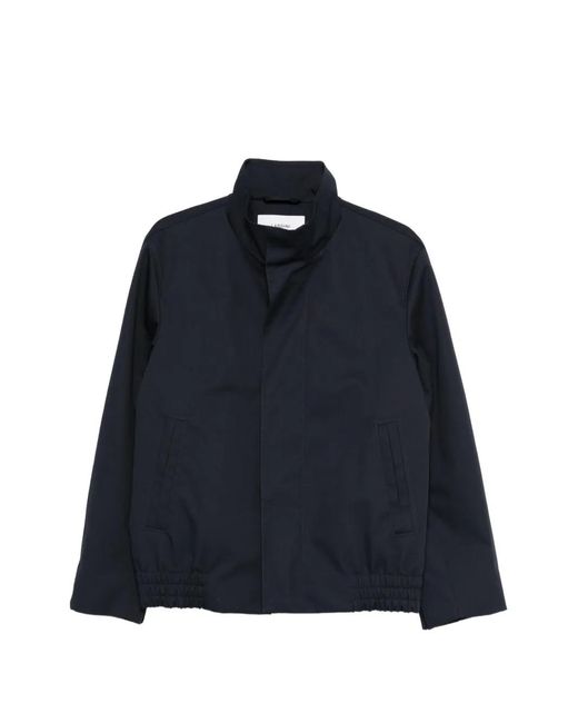 Lardini Blue Elasticated-Hem Bomber Jacket for men