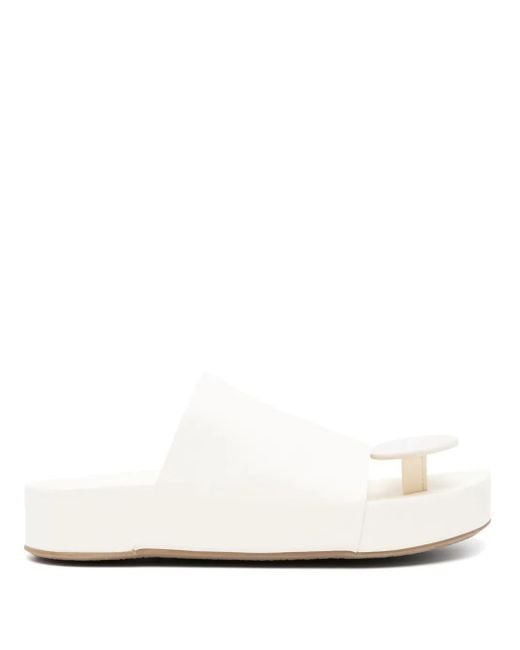 Uma Wang White Sandalen aus Leder
