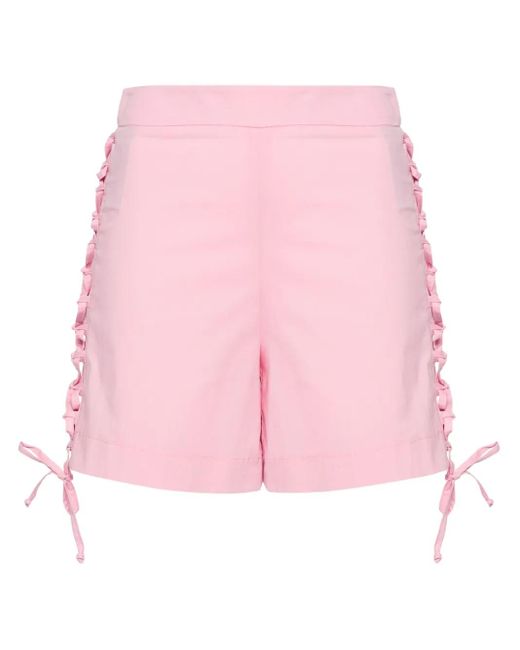 FEDERICA TOSI レースアップ ショートパンツ Pink