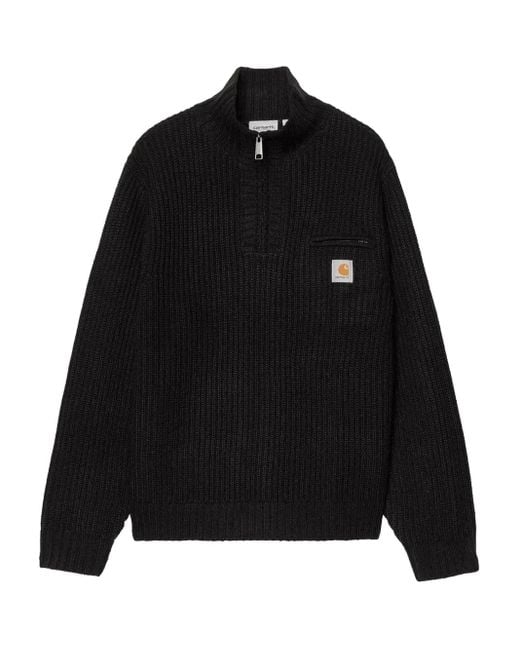 メンズ Carhartt Detroit Half-zip Sweater Black