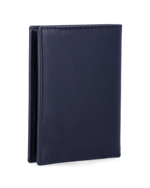 Comme des Garçons Blue Leather Cardholder