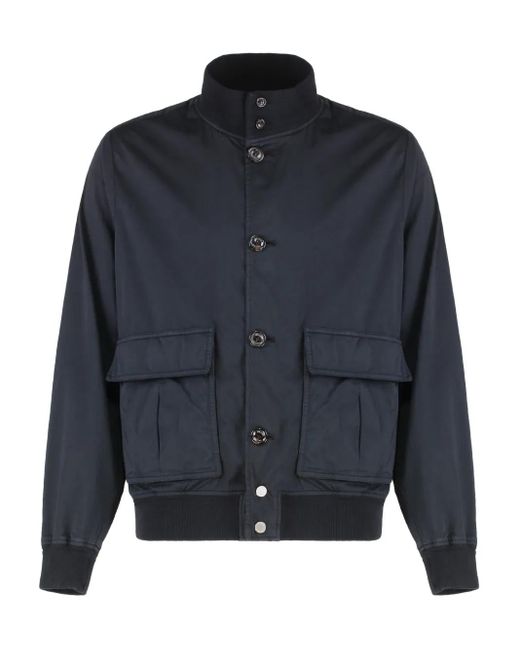 Valstar Blue Pocket-Detail Unlined Bomber Jacket for men