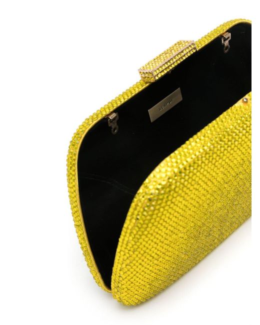 Serpui Yellow Josephine Crystal-embellished Mini Bag