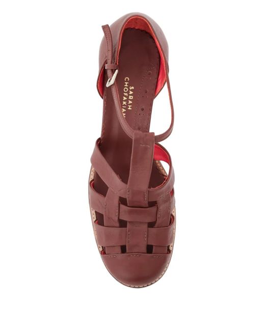 Sarah Chofakian Pink Nouvel Sandalen 70mm