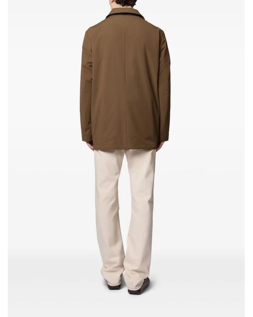 Tod's Brown Short Single-Breasted Coat for men