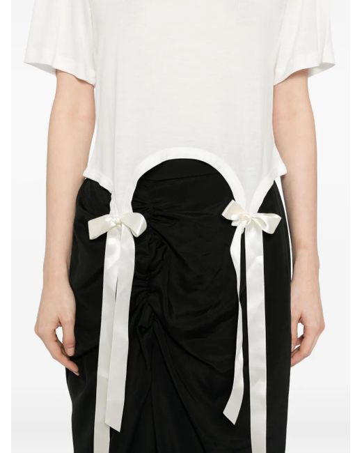 Simone Rocha White Lyocell T-Shirt