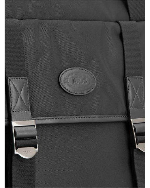 Tod's Black Two-Handle Buckle Backpack for men