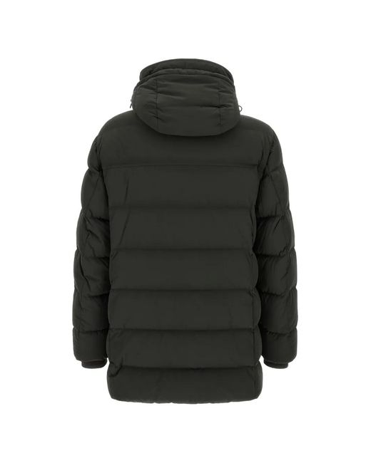 Moorer Black Gorner-Kn Quilted Down Coat for men