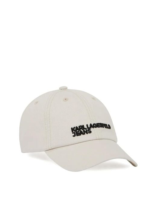 Karl Lagerfeld White Logo Essential Cap for men