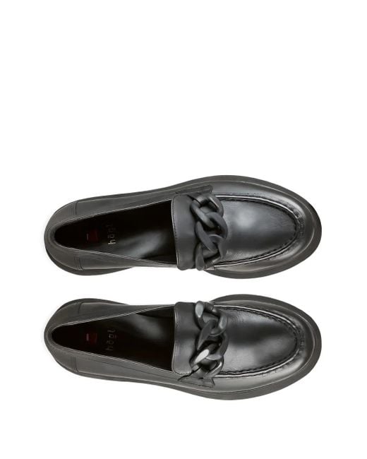 Högl Black Stacy Chunky Leather Loafers