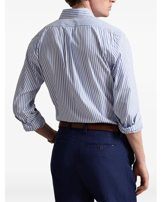 Polo Ralph Lauren Blue Woven Shirt for men