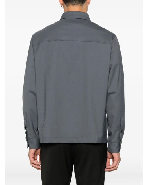 Camisa de manga larga BE ABLE de hombre de color Gray