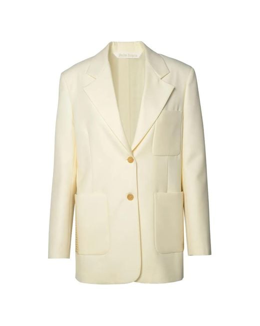 Palm Angels White Pockets Blazer