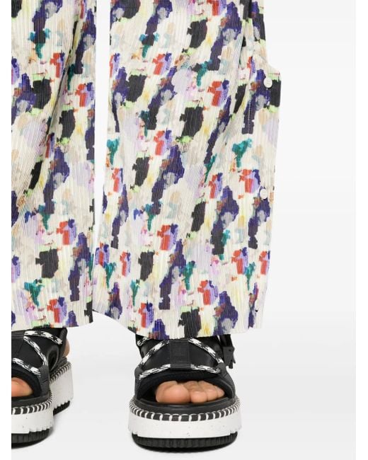 Henrik Vibskov White Remember Plissé Trousers