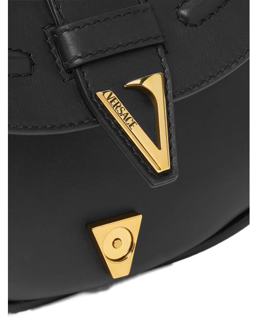 Versace Black Mittelgroße Virtus Schultertasche