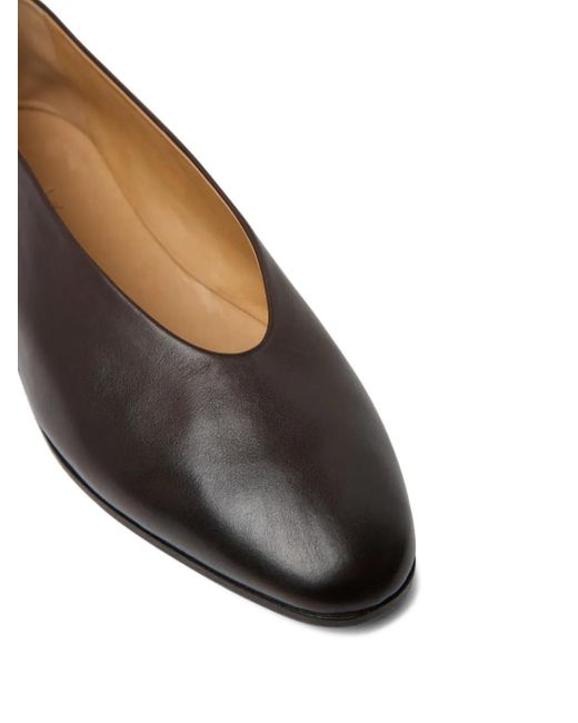 Marsèll Brown Leather Ballet Flats