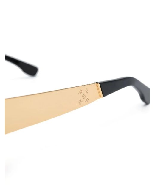 Retrosuperfuture Black Square-Frame Tinted Sunglasses for men