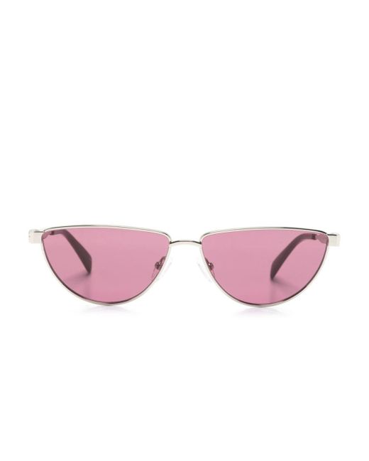 Alexander McQueen Pink Sonnenbrille mit geometrischem Gestell