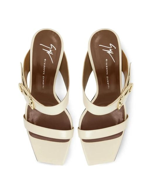 Giuseppe Zanotti Metallic 90Mm Geraldhine Sandals