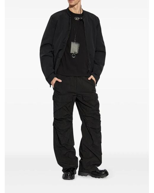 DIESEL Black Light Jackets for men