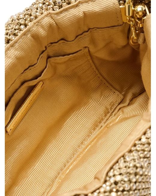 Loeffler Randall Natural Serena Crystal-Embellished Clutch Bag