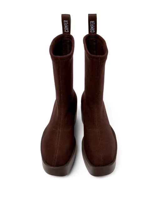 Camper Brown Billie Leather Ankle Boots