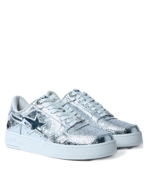 A Bathing Ape Blue Bapesta 5 Sneakers for men