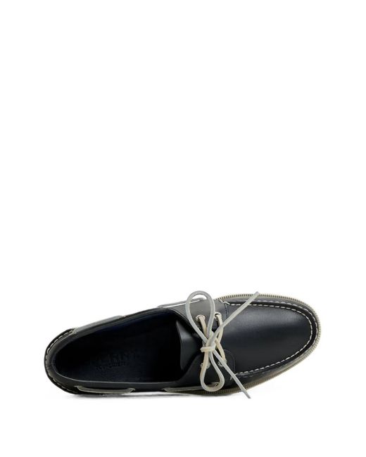 Fortela White X Sperry A/O 2 Eye Leather Boat Shoes for men