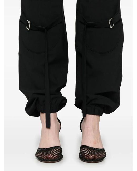 Nensi Dojaka Cargo Broek Met Toelopende Pijpen in het Black