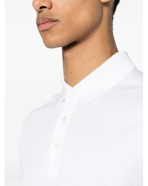 Herno White Short Sleeves Polo Shirt for men