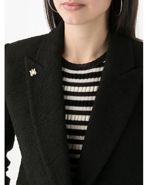 Amiri Black Single-Breasted Blazer