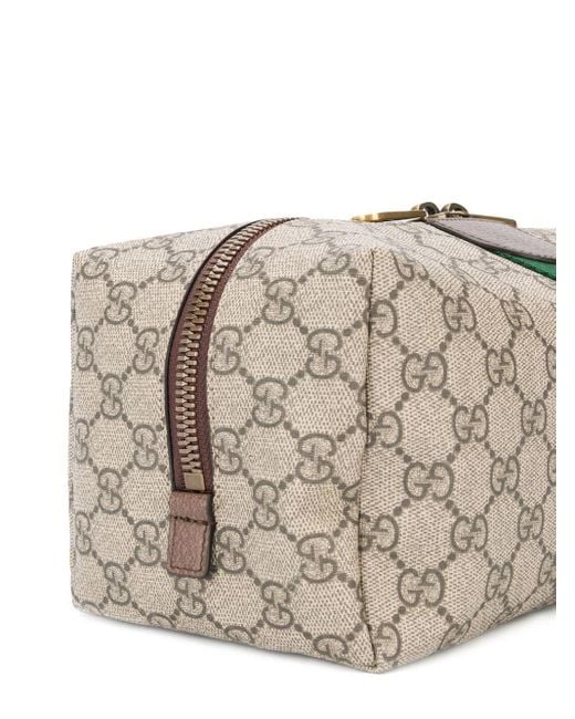 Gucci Ophidia GG Toiletry Case in Brown Lyst