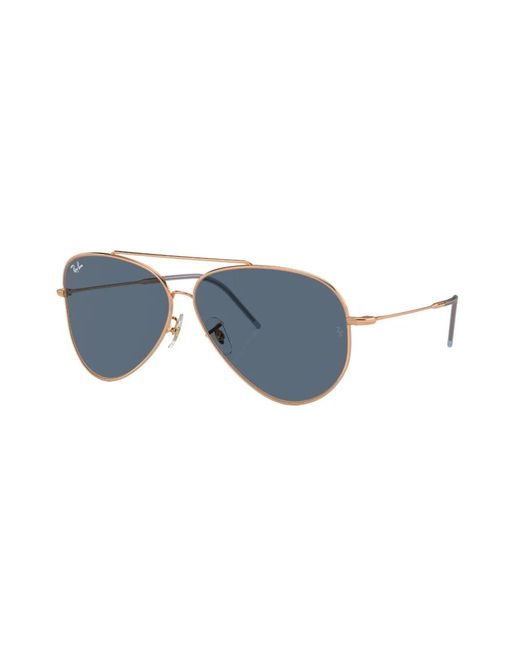 Ray-Ban Blue Pilot-Frame Sunglasses