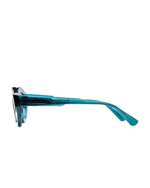 Kuboraum Blue Oval-Frame Glasses