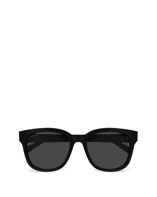 Gucci レディース ブラック スクエアフレーム サングラスの通販はau
