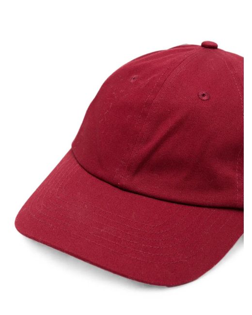 Lanvin Red Logo-Patch Baseball Cap for men