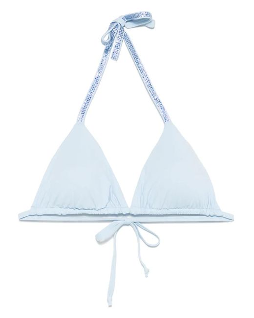 Fisico ラインストーン ビキニトップ Blue