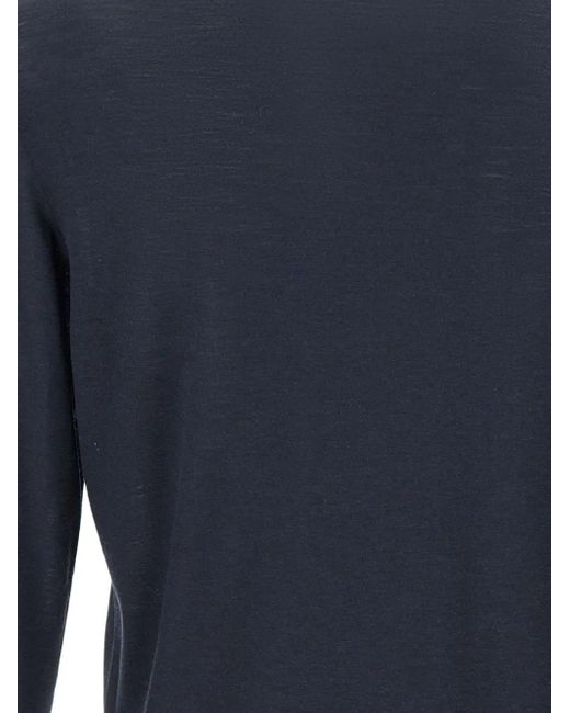 FILIPPO DE LAURENTIIS Blue Wool Sweater for men