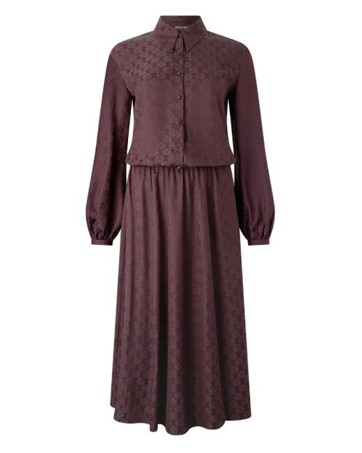 Roberto Cavalli シルク シャツドレス Purple