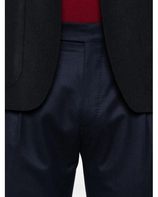 Pantalones de vestir con pinzas Berwich de hombre de color Blue