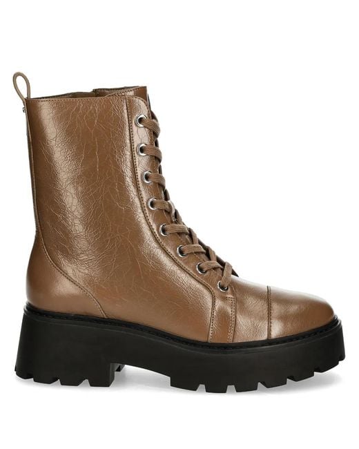MICHAEL Michael Kors Brown Blake Combat Boots