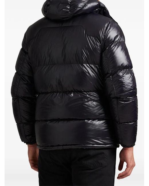 Polo Ralph Lauren Black The Gorham Glossed Hooded Down Jacket for men