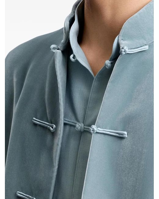 Shanghai Tang Blue Tang Denim Pocket Jacket for men