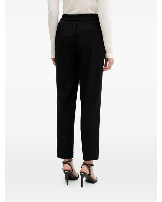 Sisley Black Elasticated Pleated Trousers